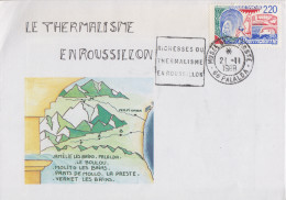 Enveloppe   FRANCE    Le  THERMALISME  En   ROUSSILLON     PALALDA   1988 - Termalismo