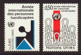 NU (Geneve) 1981 Yvert 97 / 98 ** TB - Unused Stamps
