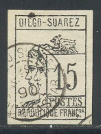Diego-Suarez 1890 Yvert 8 (o) B Oblitere(s) - Usados