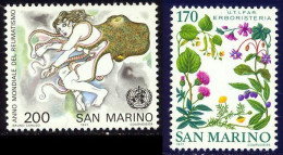 Saint-Marin 1977 Yvert 950 / 951 ** TB Bord De Feuille - Unused Stamps