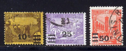 Tunisie 1928 Yvert 155 - 156 - 158 (o) B Oblitere(s) - Used Stamps