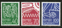 Norvege 1970 Yvert 564 / 566 ** TB - Nuovi