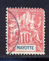 Mayotte 1900 Yvert 15 (o) B Oblitere(s) - Gebraucht