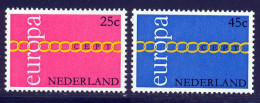 Pays-Bas 1971 Yvert 932 / 933 ** TB - Ongebruikt