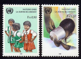 NU (Geneve) 1985 Yvert 135 / 136 ** TB - Unused Stamps