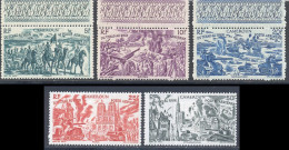 Cameroun PA 1947 Yvert 32-33-35 ** 36-37 * TB Charniere(s) - Nuevos