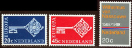 Pays-Bas 1968 Yvert 871 / 873 ** TB - Nuovi