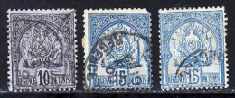 Tunisie 1888 Yvert 12 / 14 (o) B Oblitere(s) - Used Stamps