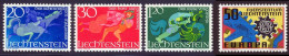 Liechtenstein 1967 Yvert 422 / 425 ** TB - Neufs