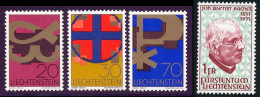 Liechtenstein 1967 Yvert 428 / 431 ** TB - Neufs