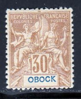 Obock 1892 Yvert 40 * TB Charniere(s) - Neufs