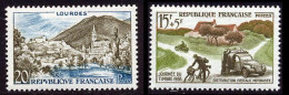 France 1958 Yvert 1150 / 1151 ** TB Bord De Feuille - Nuovi