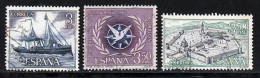 Espagne 1967 Yvert 1267 - 1461 - 1494 (o) B Oblitere(s) - Gebruikt