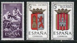 Espagne 1962 Yvert 1073 - 1116 - 1118 ** TB - Unused Stamps