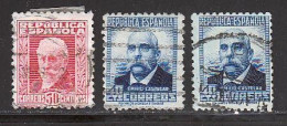 Espagne 1931 Yvert 505A - 506 - 506A  (o) B Oblitere(s) - Used Stamps