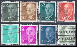 Espagne 1955 Yvert 856-858-863a-864-864B-865A-866- 869 (o) B Oblitere(s) - Oblitérés