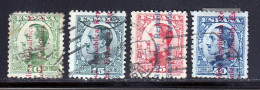 Espagne 1931 Yvert 488 - 489 - 491 - 493 (o) B Oblitere(s) - Usados