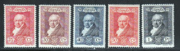Espagne 1930 Yvert 418 / 422 * TB Charniere(s) - Unused Stamps