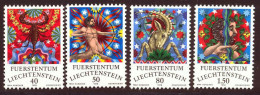 Liechtenstein 1978 Yvert 654 / 657 ** TB Bord De Feuille - Unused Stamps