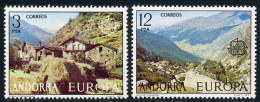 Andorre Espagnol 1977 Yvert 100 / 101 ** TB Coin De Feuille - Ongebruikt