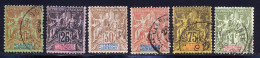 Nouvelle-Caledonie 1892 Yvert 47 / 50 - 52 - 53 (o) B Oblitere(s) - Usados