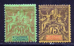 Nouvelle-Caledonie 1892 Yvert 47 - 52 * TB Charniere(s) - Nuovi