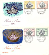 Vatican FDC PA 1971 Yvert 55 / 58 Evangelistes Angelico - FDC