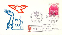 Vatican FDC 1975 Yvert 593 Pentecote Greco - FDC