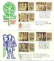 Vatican FDC 1977 Yvert 645 / 650 Sarcophages - FDC