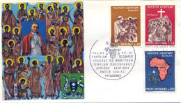 Vatican FDC 1969 Yvert 491 / 493 Ouganda - FDC