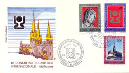 Vatican FDC 1973 Yvert 552 / 554 Melbourne - FDC