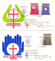 Vatican FDC 1976 Yvert 613 / 615 Philadelphie - FDC