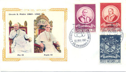 Vatican FDC 1969 Yvert 494 / 496 Cercle Saint Pierre - FDC