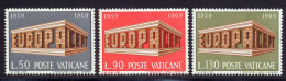 Vatican 1969 Yvert 488 / 490 ** TB Bord De Feuille - Nuovi