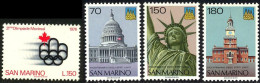 Saint-Marin 1976 Yvert 918 / 921 ** TB Bord De Feuille - Unused Stamps