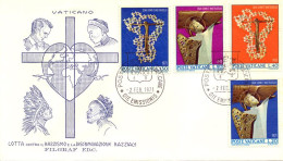 Vatican FDC 1971 Yvert 518 / 521 Lutte Contre Le Racisme - FDC