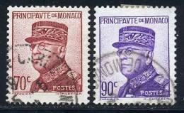 Monaco 1937 Yvert 161 / 162 (o) B Oblitere(s) - Used Stamps