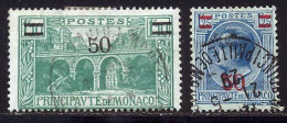 Monaco 1926 Yvert 107 / 108 (o) B Oblitere(s) - Gebruikt