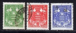 Monaco 1937 Yvert 155 - 157 - 158 (o) B Oblitere(s) - Used Stamps