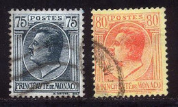 Monaco 1924 Yvert 92 / 93 (o) B Oblitere(s) - Used Stamps