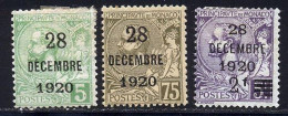 Monaco 1921 Yvert 48 / 50 * TB Charniere(s) - Neufs