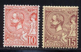 Monaco 1891 Yvert 23 / 24 * TB Charniere(s) - Unused Stamps