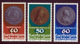 Liechtenstein 1978 Yvert 651 / 653 ** TB Bord De Feuille - Ungebraucht