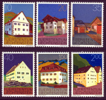 Liechtenstein 1978 Yvert 641 / 646 ** TB Coin De Feuille - Unused Stamps