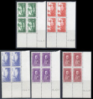 Monaco 1937 Yvert 135 / 139 ** TB Coins Date - Unused Stamps