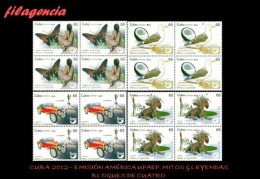 CUBA. BLOQUES DE CUATRO. 2012-26 EMISIÓN AMÉRICA UPAEP. MITOS & LEYENDAS - Ongebruikt