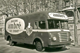 Latil Type H14AIB3 Fourgon (1958) - Publicitaire Ambré Le Chat  - 15x10cms PHOTO - Transporter & LKW