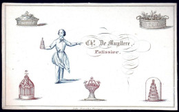 +++ CARTE PORCELAINE - Carte De Visite - Pâtissier De MUYTTERE - Litho Bruges   // - Porcelana