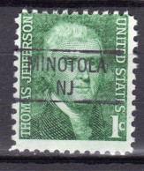 NJ-387; USA Precancel/Vorausentwertung/Preo; MINOTOLA (NJ), Type 841 - Vorausentwertungen