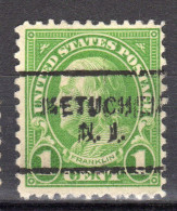 NJ-371; USA Precancel/Vorausentwertung/Preo; METUCHEN (NJ), Type 703 - Vorausentwertungen